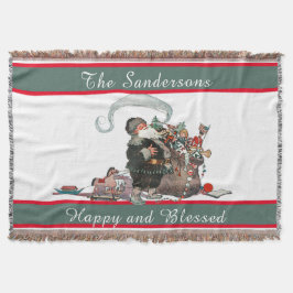 Traditionele kerstman  kerstnaam deken