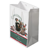 Traditionele kerstman  kerstnaam medium cadeauzakje (Achterkant Gekanteld)