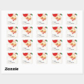 Traditionele Kerstman Kinderen Kerstcadeau Vierkante Sticker (Vel)