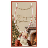 Traditionele Kerstman Klein Cadeauzakje (Achterkant)