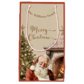 Traditionele Kerstman Klein Cadeauzakje (Voorkant)