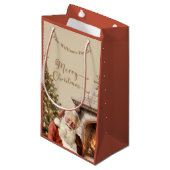 Traditionele Kerstman Klein Cadeauzakje (Voorkant Gekanteld)