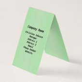 Traditionele kerstman met sneeuwbomen met dieren visitekaartje (Achterkant)