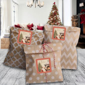 Traditionele Kerstman Sinterklaas Aangepaste Naam Vierkante Sticker