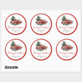 Traditionele Kerstman Vintage Kerst Sticker (Vel)
