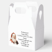 Traditionele Kerstman Visitekaartje Bedankdoosjes (Geopend)