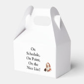 Traditionele Kerstman Zakelijke Visitekaart Bedankdoosjes (Achterkant)