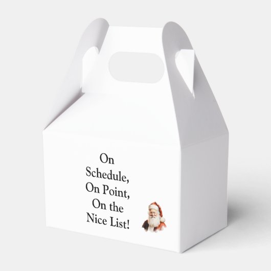 Traditionele Kerstman Zakelijke Visitekaart Bedankdoosjes (Achterkant)