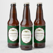 Traditionele kerstmis bier etiket (Flessen)