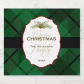 Traditionele kerstmis bier etiket (Enkel label)