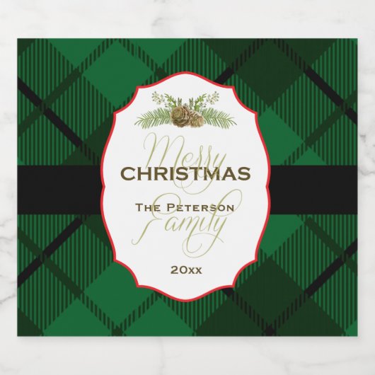 Traditionele kerstmis bier etiket (Enkel label)