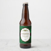 Traditionele kerstmis bier etiket (Voorkant)