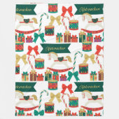 Traditionele kerstmis met de voedingskraker Ballet Fleece Deken (Voorkant)