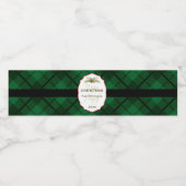 Traditionele kerstmis waterfles etiket (Enkel label)