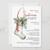 Traditionele Kerstmuts KERSTPARTY Kaart (Voorkant)