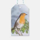 Traditionele kerstRobin en Ivy Cadeaulabel (Voorkant)