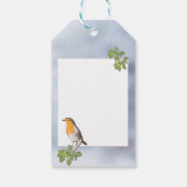 Traditionele kerstRobin en Ivy Cadeaulabel (Achterkant)