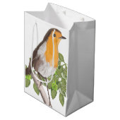 Traditionele kerstRobin en Ivy Medium Cadeauzakje (Voorkant Gekanteld)
