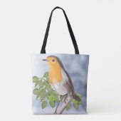 Traditionele kerstRobin en Ivy Tote Bag (Achterkant)