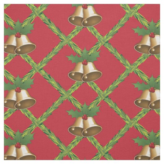 Traditionele kerstrode en groene gordels stof (Swatch)