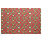Traditionele kerstrode en groene gordels stof (Fat Quarter)