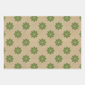 Traditionele Kerstsneeuwvlokken van kraftpapier Inpakpapier Vel (Voorkant 3)