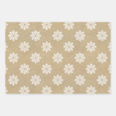 Traditionele Kerstsneeuwvlokken van kraftpapier Inpakpapier Vel (Voorkant)