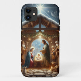 Traditionele kerststal Case-Mate iPhone case