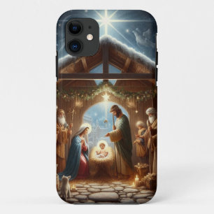 Traditionele kerststal Case-Mate iPhone case