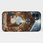 Traditionele kerststal Case-Mate iPhone case (Achterkant (horizontaal))