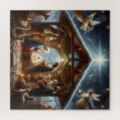 Traditionele kerststal legpuzzel (Horizontaal)