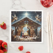 Traditionele kerststal servet (Insitu)