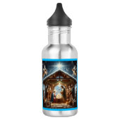 Traditionele kerststal waterfles  (Links)