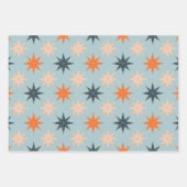  traditionele kerststerretro inpakpapier vel (Voorkant)