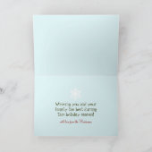 Traditionele kersttrein gevouwen kerst Kaart (Binnen)