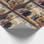 Traditionele kerstvakantieschildering cadeaupapier (Hoek)