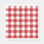 Traditionele kerstviering tartan servet (Voorkant)