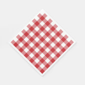 Traditionele kerstviering tartan servet (Hoek)