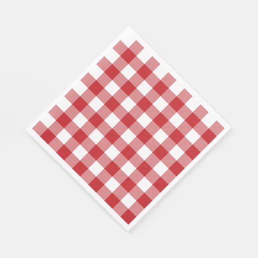 Traditionele kerstviering tartan servet (Hoek)