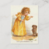 Traditionele kinderkleding, spoeling visitekaartje (Achterkant)