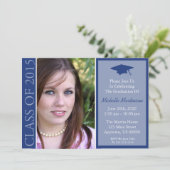 Traditionele klasse van 2015 Afstuderen (Navy Blue Kaart (Staand voorkant)