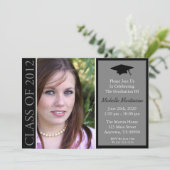 Traditionele klasse van de graduatie 2012 (zwart) kaart (Staand voorkant)