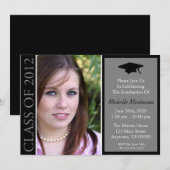 Traditionele klasse van de graduatie 2012 (zwart) kaart (Voorkant / Achterkant)