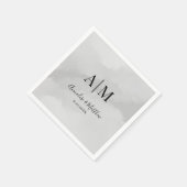 Traditionele Klassieke Eenvoudige Monogram Huwelij Servet (Hoek)