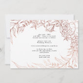 Traditionele Klassieke Foto Gold Elegant Wreate Save The Date (Achterkant)