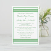 Traditionele klassieke huwelijksuitnodiging met St Kaart (Staand voorkant)