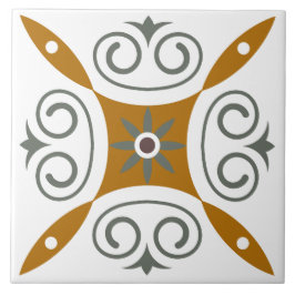 Traditionele klassieke italiaanse mediterrane brui tegeltje