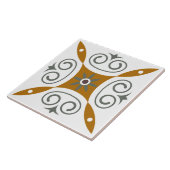 Traditionele klassieke italiaanse mediterrane brui tegeltje (Zijkant)