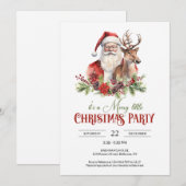 Traditionele klassieke Sinterklaas met rendieren Kaart (Voorkant / Achterkant)