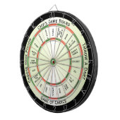 Traditionele kleurencombinatie - Persoonlijk regle Dartbord (Voorkant Rechts)